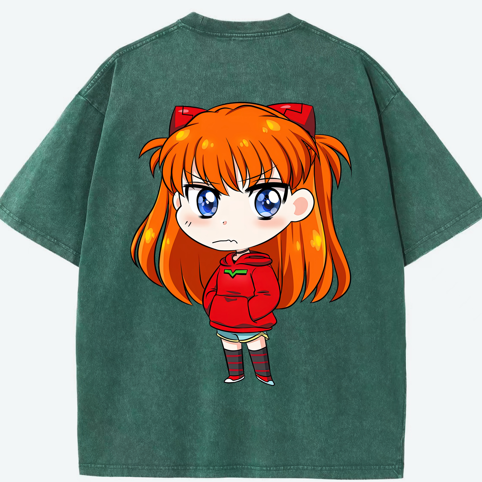 （画像用） EVA 新世紀エヴァンゲリオン 綿100% ヴィンテージ風 半袖Tシャツ（背面プリント）